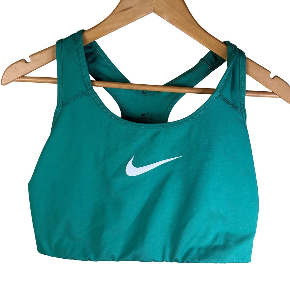 Nike Dri Fit Kelly Green‎ Racerback Sports Bra Women's 1X Activewear Support